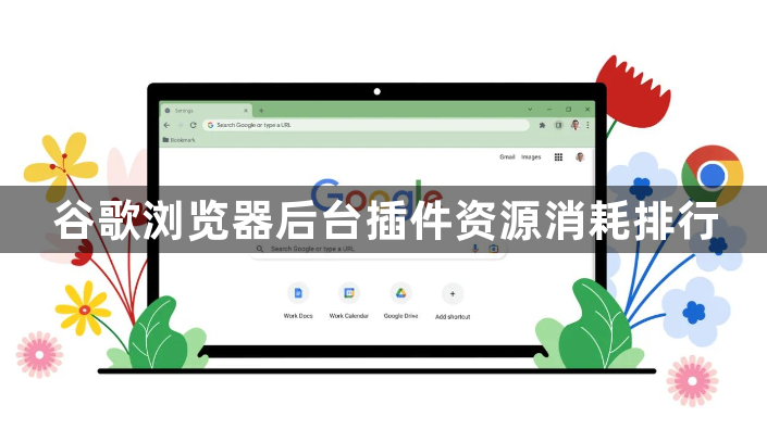 谷歌浏览器后台插件资源消耗排行1