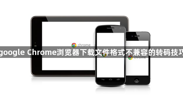 google Chrome浏览器下载文件格式不兼容的转码技巧1