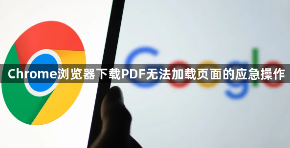 Chrome浏览器下载PDF无法加载页面的应急操作1