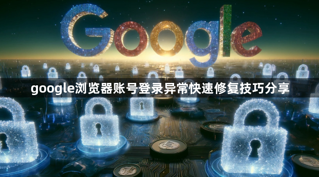 google浏览器账号登录异常快速修复技巧分享1