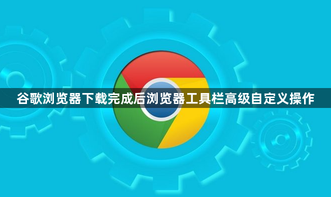 谷歌浏览器下载完成后浏览器工具栏高级自定义操作1