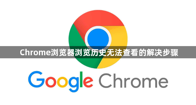Chrome浏览器浏览历史无法查看的解决步骤1