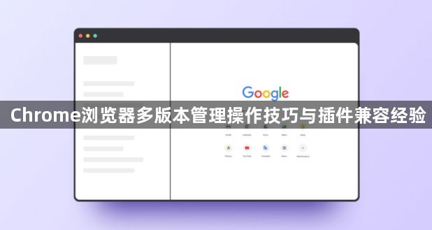 Chrome浏览器多版本管理操作技巧与插件兼容经验1
