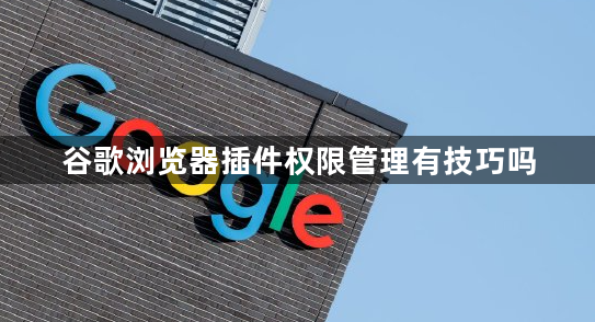 谷歌浏览器插件权限管理有技巧吗1