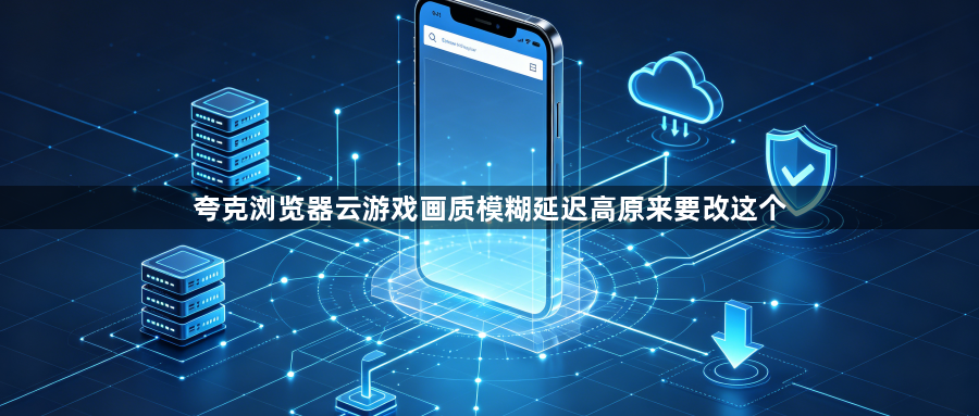 夸克浏览器云游戏画质模糊延迟高原来要改这个1