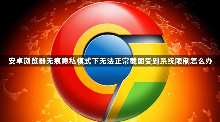 安卓浏览器无痕隐私模式下无法正常截图受到系统限制怎么办1