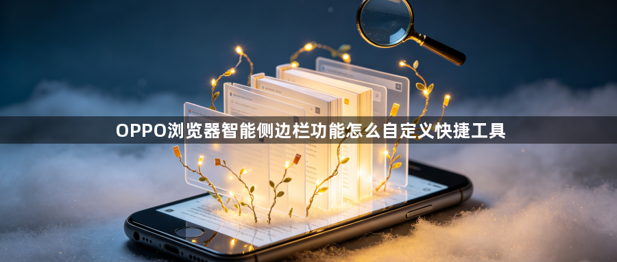 OPPO浏览器智能侧边栏功能怎么自定义快捷工具1