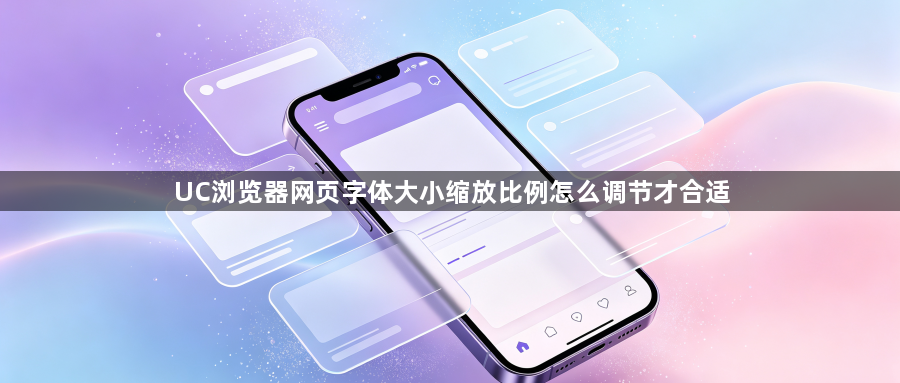 UC浏览器网页字体大小缩放比例怎么调节才合适1