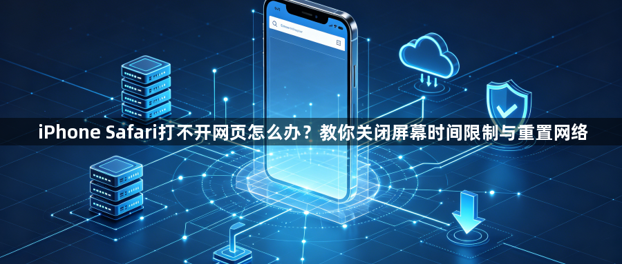 iPhone Safari打不开网页怎么办?教你关闭屏幕时间限制与重置网络1