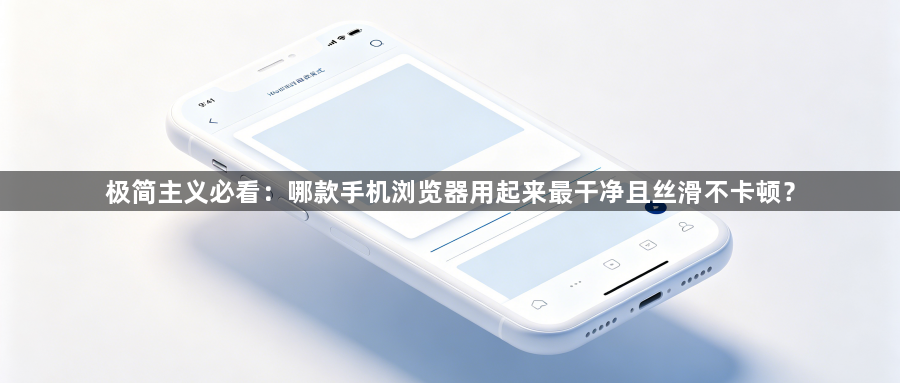 极简主义必看:哪款手机浏览器用起来最干净且丝滑不卡顿?1