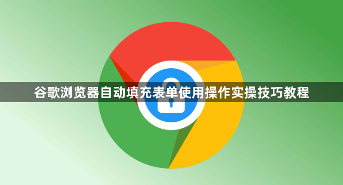 谷歌浏览器自动填充表单使用操作实操技巧教程1