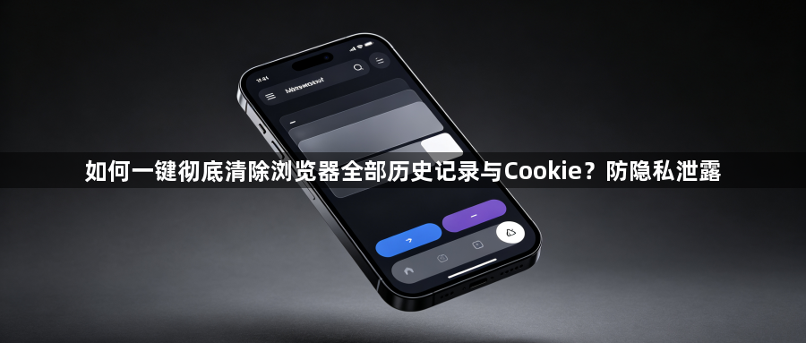 如何一键彻底清除浏览器全部历史记录与Cookie?防隐私泄露1