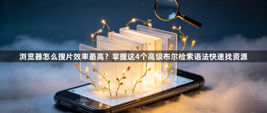 浏览器怎么搜片效率最高?掌握这4个高级布尔检索语法快速找资源1