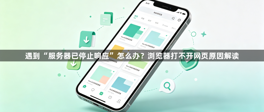 遇到“服务器已停止响应”怎么办?浏览器打不开网页原因解读1
