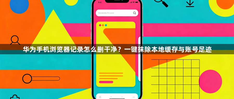 华为手机浏览器记录怎么删干净？一键抹除本地缓存与账号足迹1