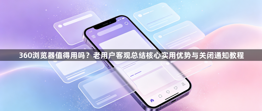 360浏览器值得用吗？老用户客观总结核心实用优势与关闭通知教程1