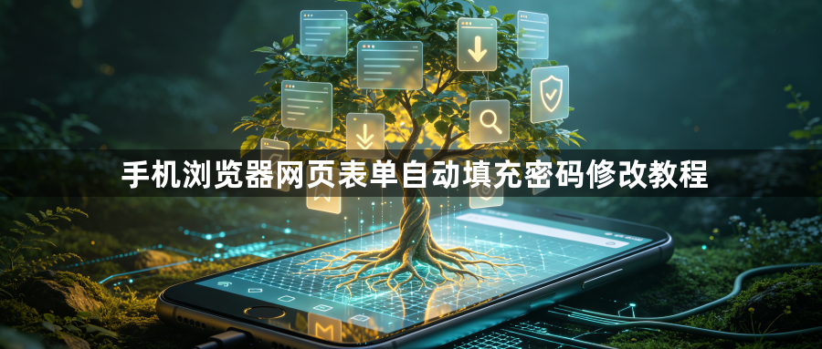 手机浏览器网页表单自动填充密码修改教程1