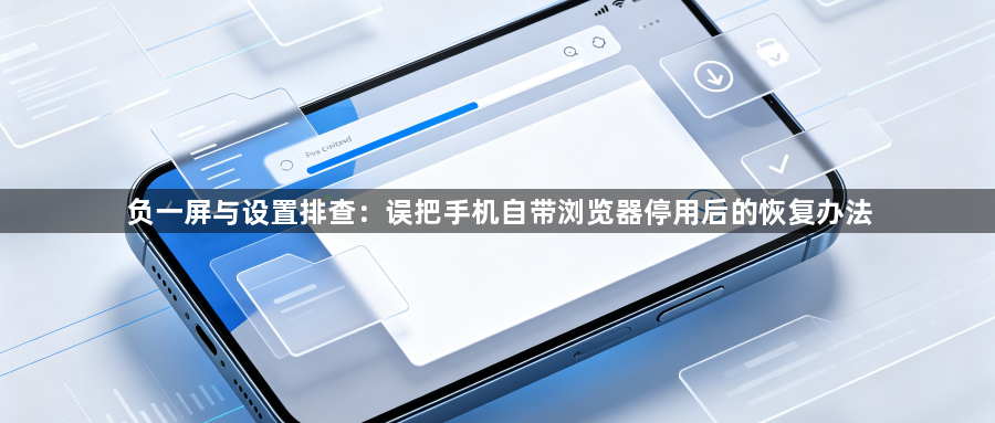 负一屏与设置排查:误把手机自带浏览器停用后的恢复办法1