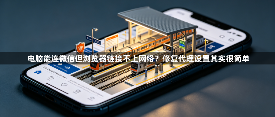 电脑能连微信但浏览器链接不上网络？修复代理设置其实很简单1