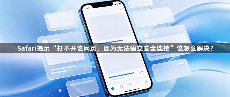 Safari提示“打不开该网页,因为无法建立安全连接”该怎么解决?1