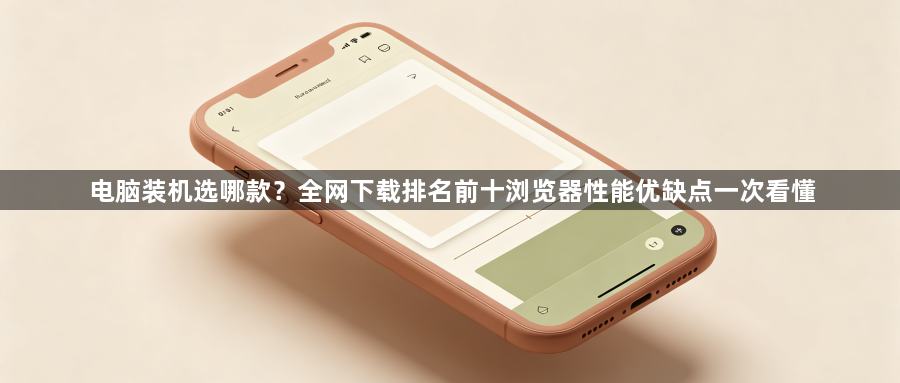 电脑装机选哪款?全网下载排名前十浏览器性能优缺点一次看懂1